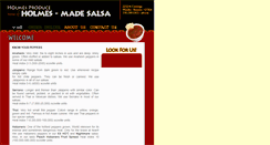 Desktop Screenshot of holmes-madesalsa.com