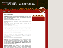 Tablet Screenshot of holmes-madesalsa.com